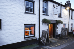 The entrance to the Tolcarne Inn in Newlyn Harbour, Cornwall, England. (Photograph by Kim Newton)