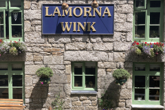 The exterior of the Lamorna Wink pub in Lamorna Cove, Cornwall, England. (Photograph by Kim Newton)