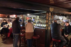 Patrons gather at the Logan Rock Inn a favorite of spy novelist David Cornwell. The pub traditional 16th century pub is located near the Minack theatre. (Photograph by Kim Newton)
