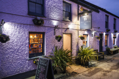The exterior of the Victoria Inn in Perranuthnoe, Penzance, Cornwall, England. The Inn is one of David Cornwell's recommended pubs. (Photograph by Kim Newton)