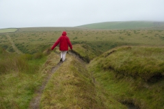 Hiking across the Moors in the Lake District, United Kingdom.